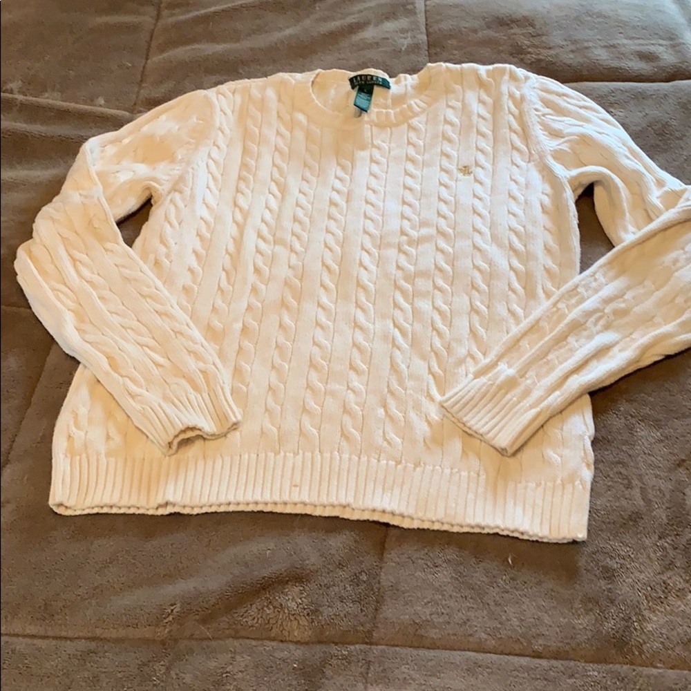 Ralph Lauren Classic Cable knit sweater 🌷